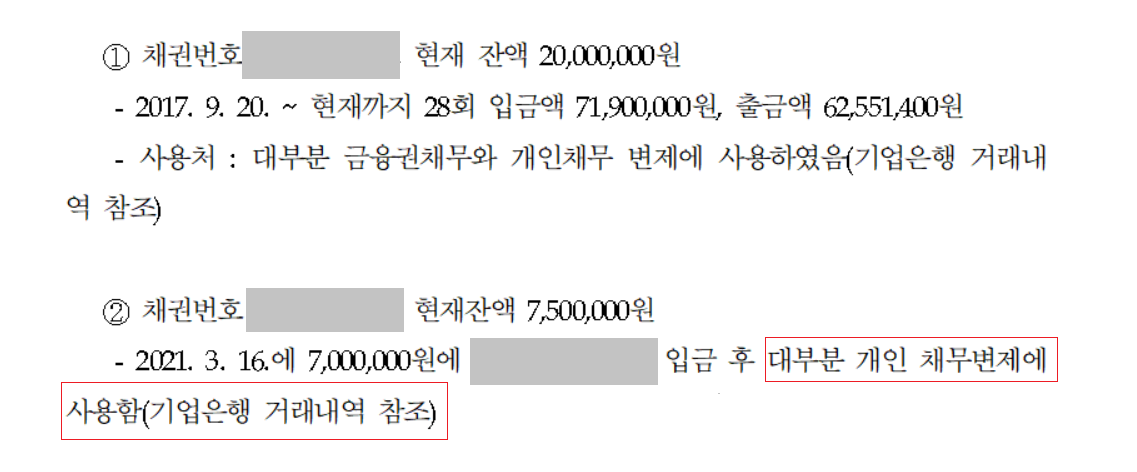 보이스피싱 개인회생 9천만원 탕감