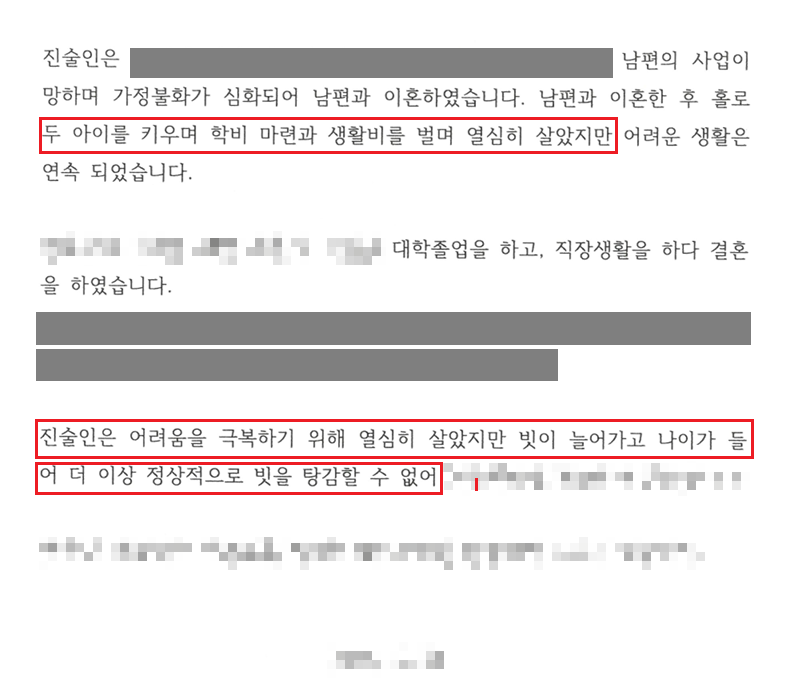 일당 4만원, 보증금에도 회생 성공하다.